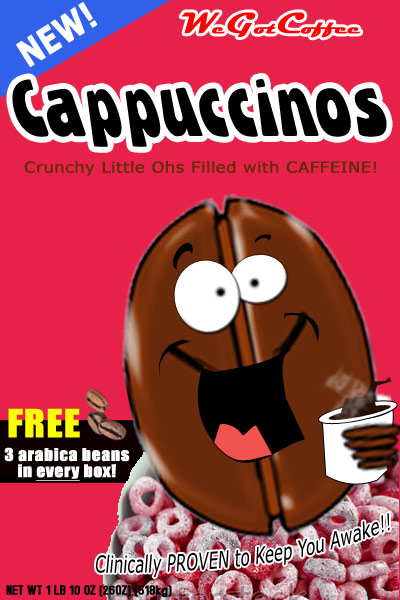 Cereal with Caffeine – Cappuccinos!