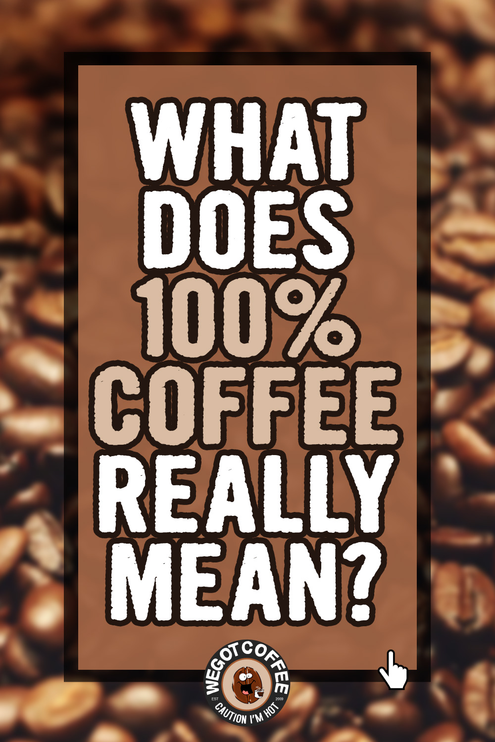 100% Coffee Label