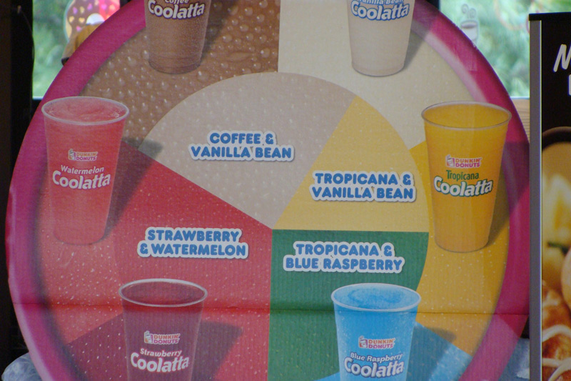 The Dunkin Donuts Coolatta Flavors
